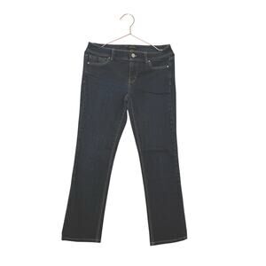 White House black Market Dark Wash noir capri Jeans